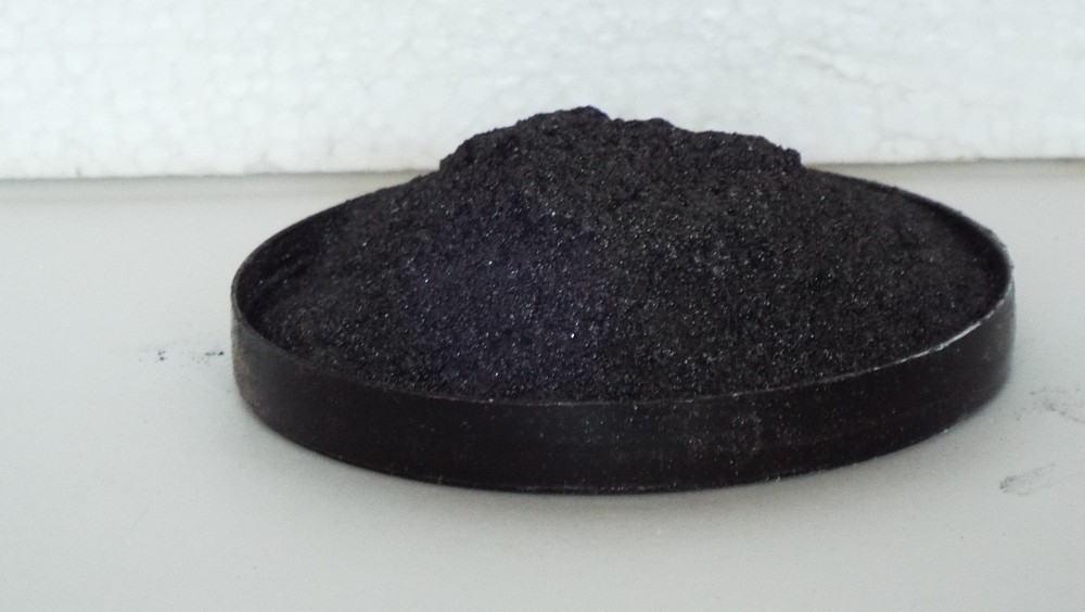 black graphite powder